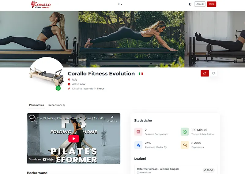 Reformer Pilates Booking